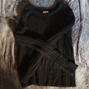 Black Gap Cable Knit Sweater